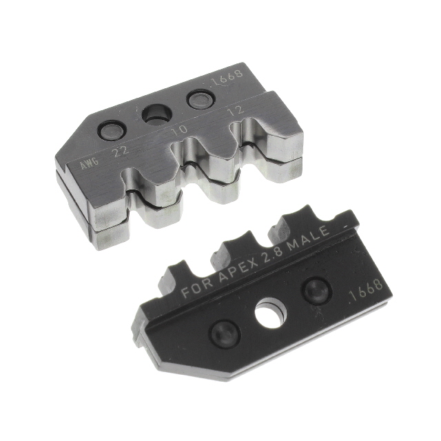 624 1668 3 0 RT Rennsteig Tools, Inc.  Crimpadoras - Juegos de matrices para cabezales de crimpado